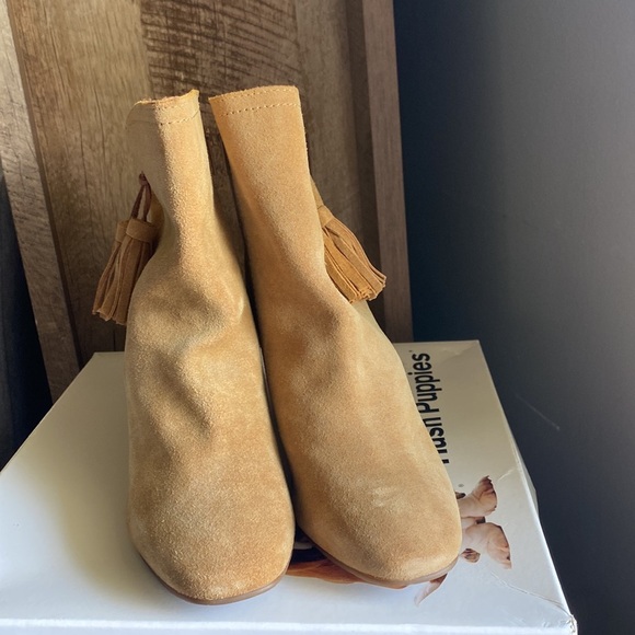 Hush puppies 9.5 Daisee Billie camel suede zip side boots - Picture 5 of 16